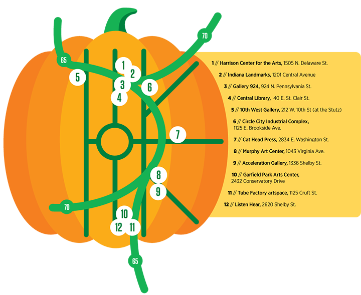 October First Friday map